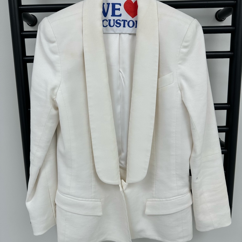 Smythe white blazer …